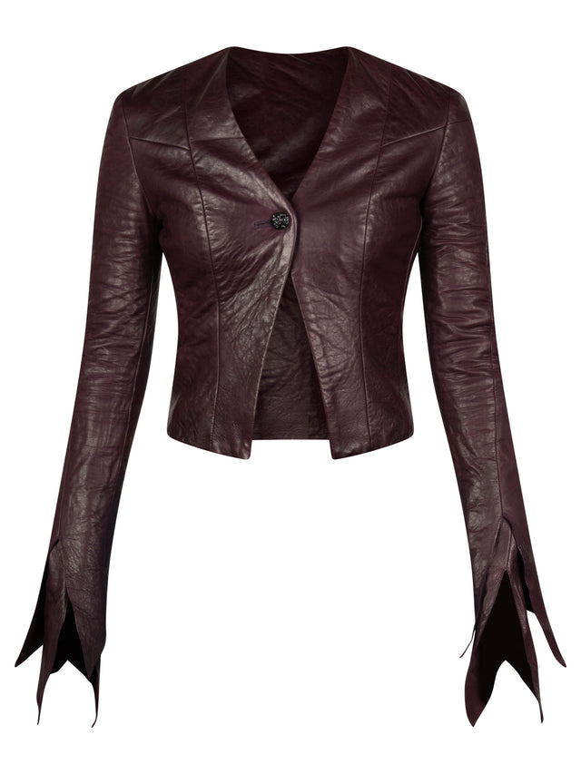 Dawn Fitted Leather Jacket