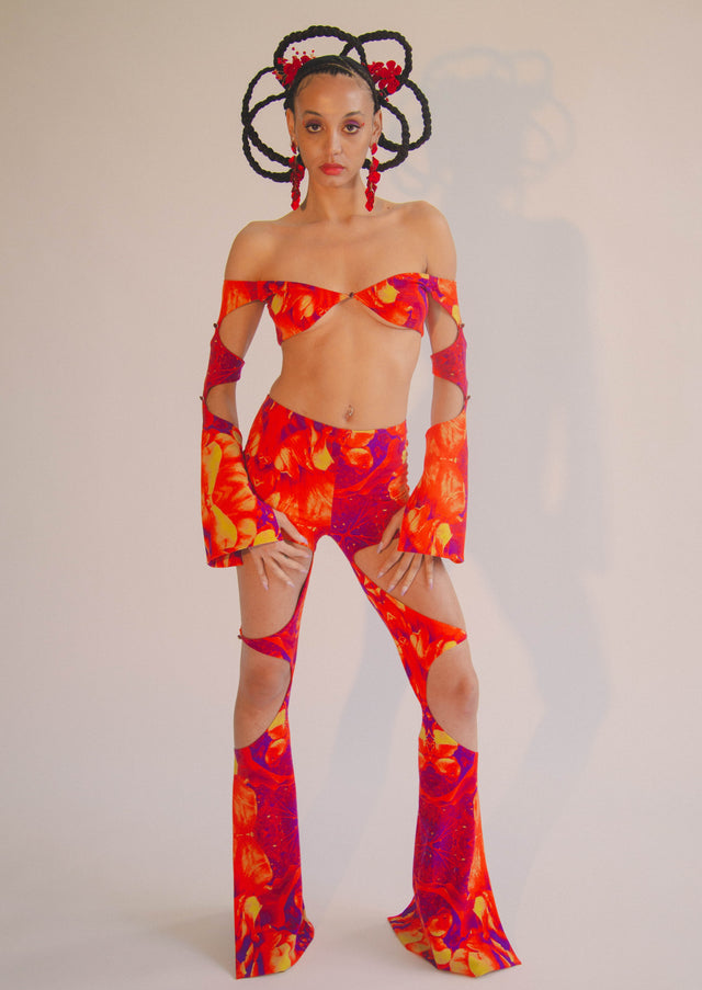 Red Monarch Lycra Pants