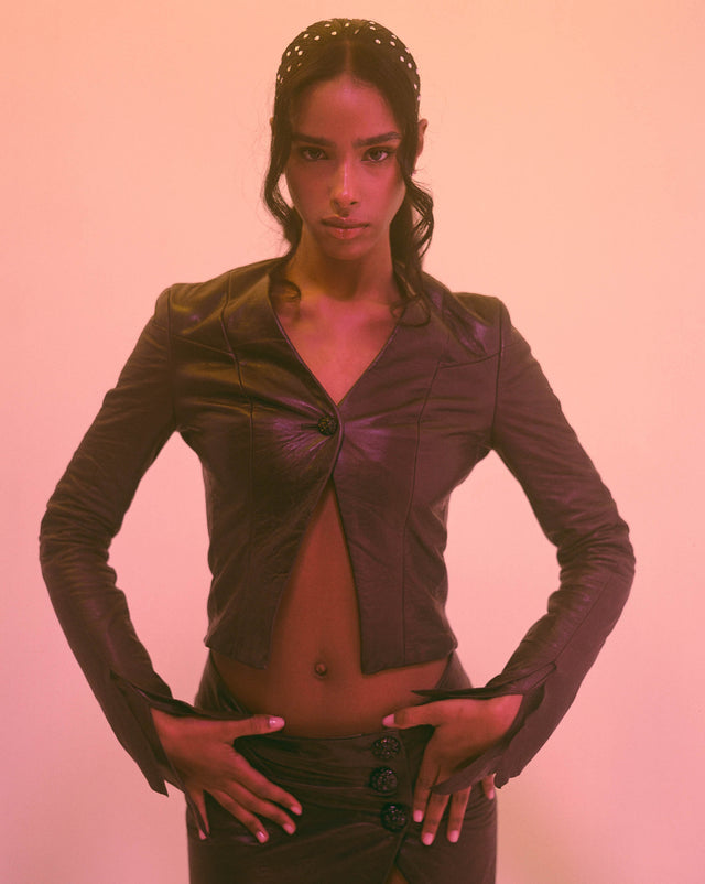Dawn Fitted Leather Jacket
