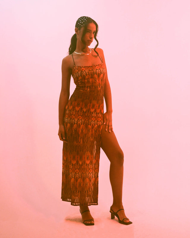 Drusilla Stretch Lace Maxi Dress