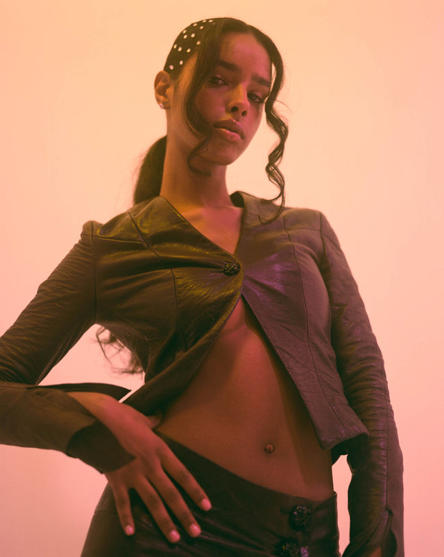 Dawn Fitted Leather Jacket