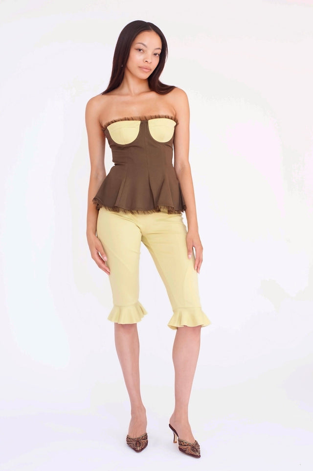 Jessica Ruffle Capri Green